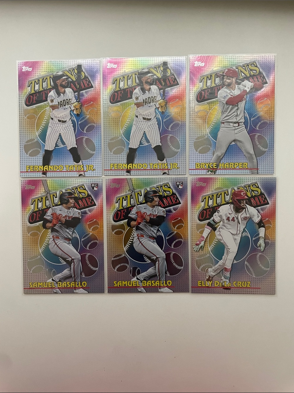 Topps Rainbow Foil Inserts Titans Of The Game Lot